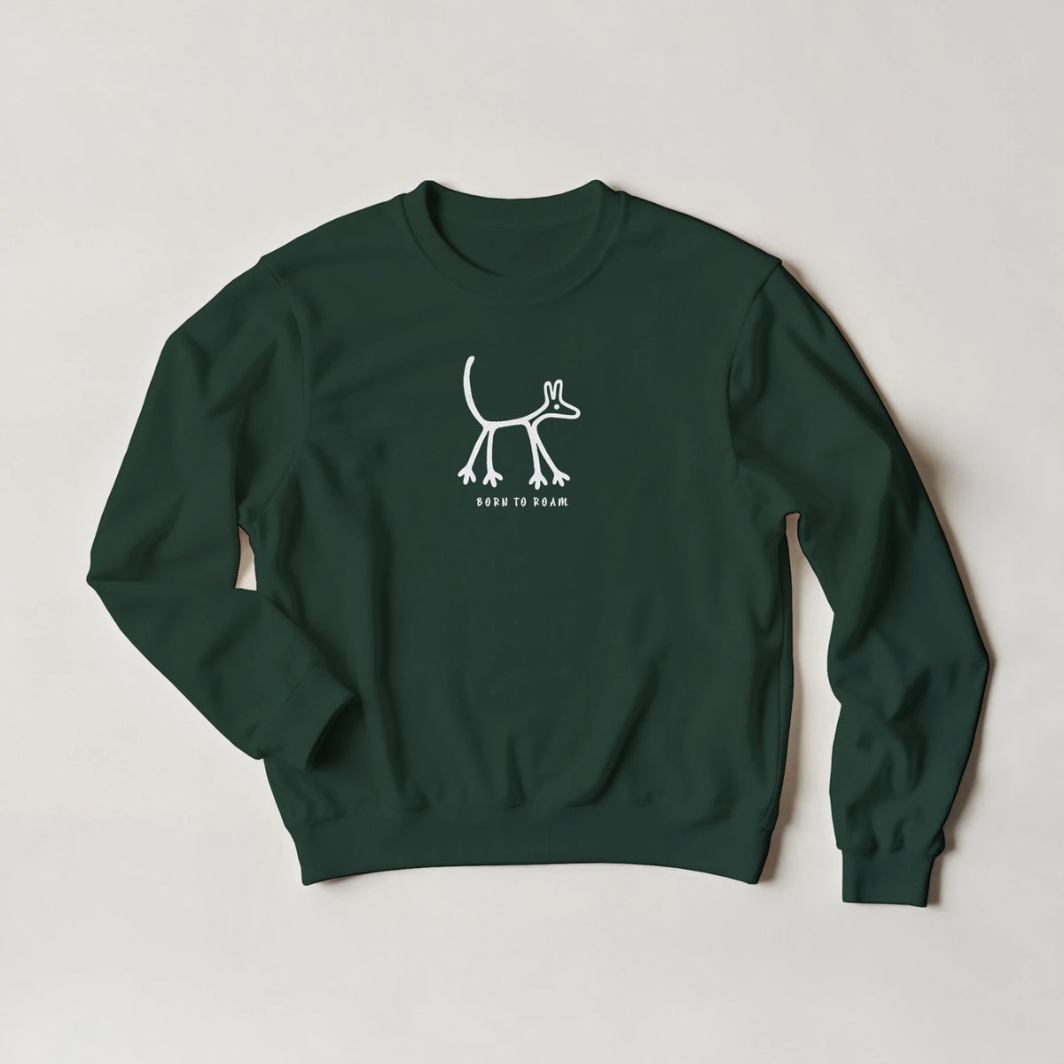 Born To Roam Men's Crewneck Sweatshirt - Hobbster