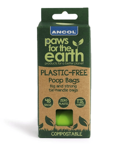 Ancol Plastic-Free Dog Poo Poo Bags [48 x 12 bags] - Hobbster