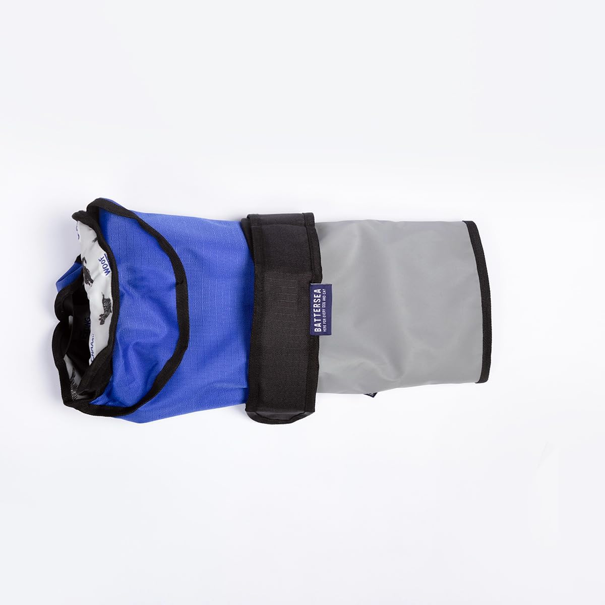 Battersea 2 - in - 1 Not All Heroes Wear Capes Dog Coat Blue [70cm] Large - Hobbster