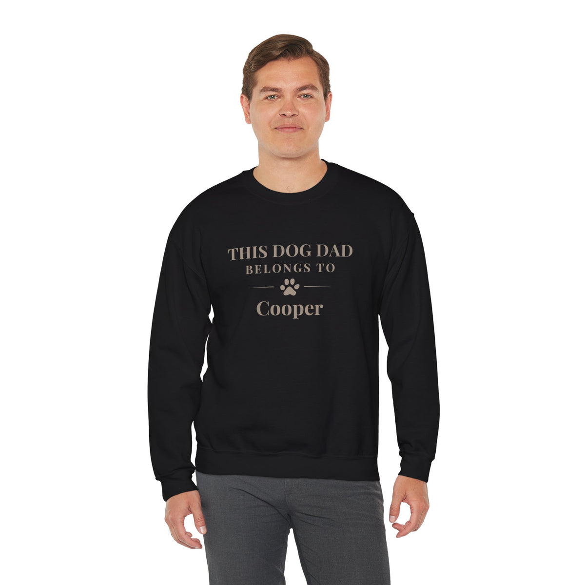 Men's Personalised 'This Dog Dad Belongs To' Sweatshirt