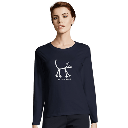 Born To Roam Crewneck Women's Long Sleeve T-shirt - Hobbster