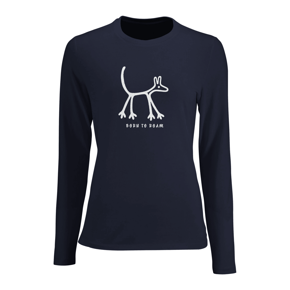 Born To Roam Crewneck Women's Long Sleeve T-shirt - Hobbster