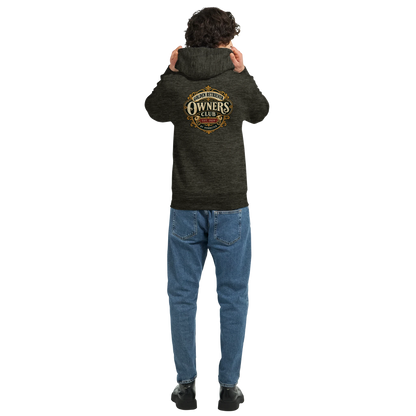 Golden Retriever Owners Club men's zip hoodie in Charcoal Heather