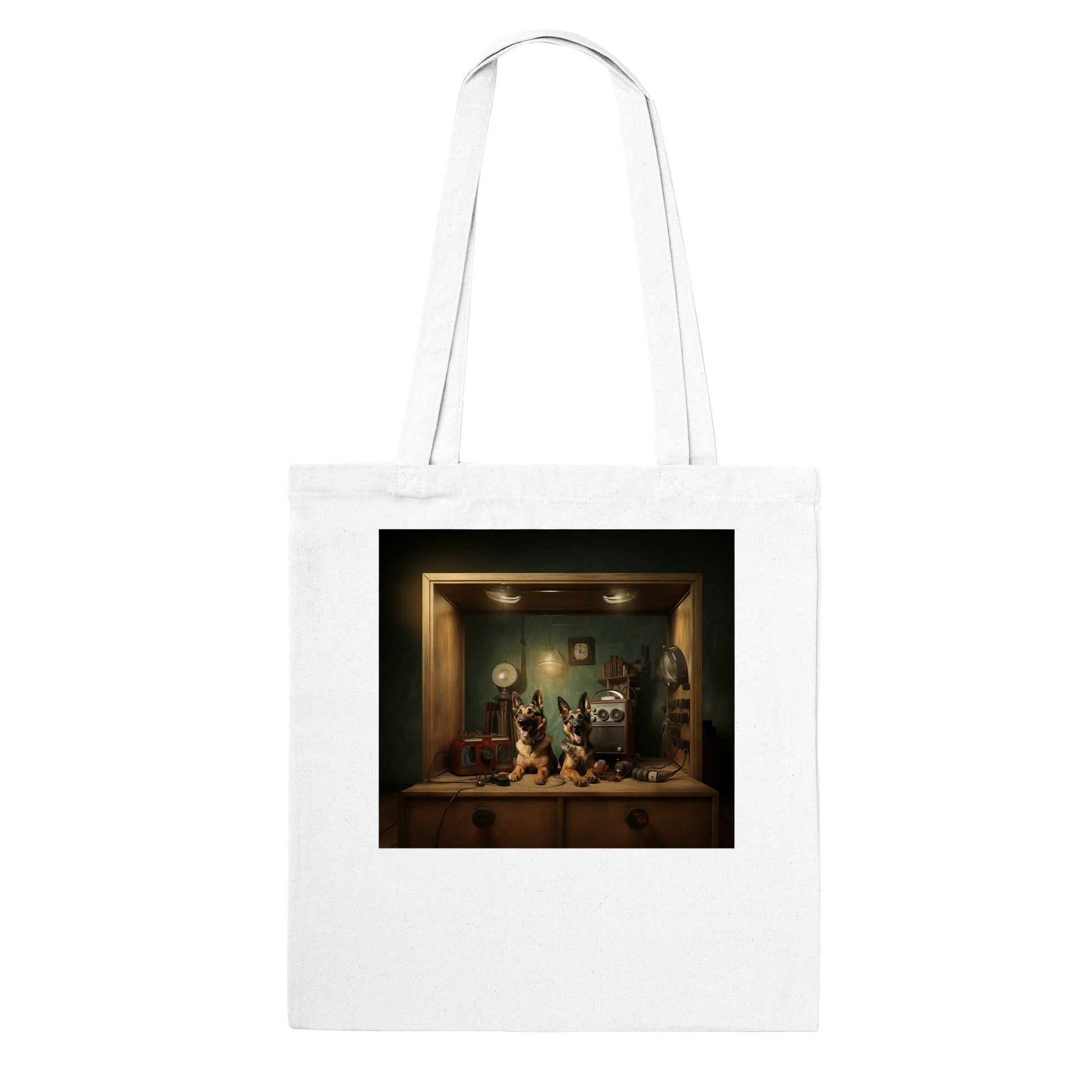 Cotton Tote Bag with German Shepherd dog design - Hobbster