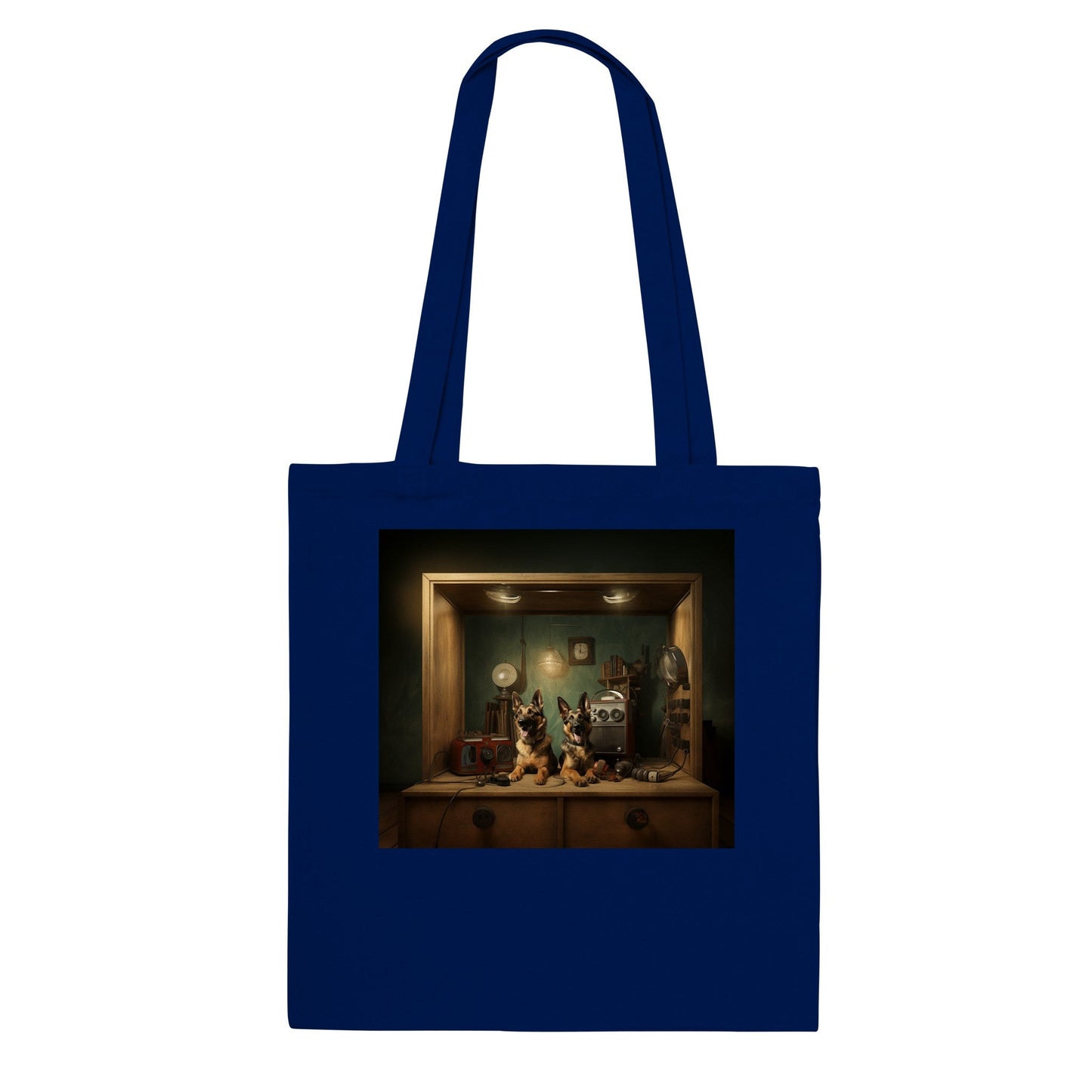 Cotton Tote Bag with German Shepherd dog design - Hobbster