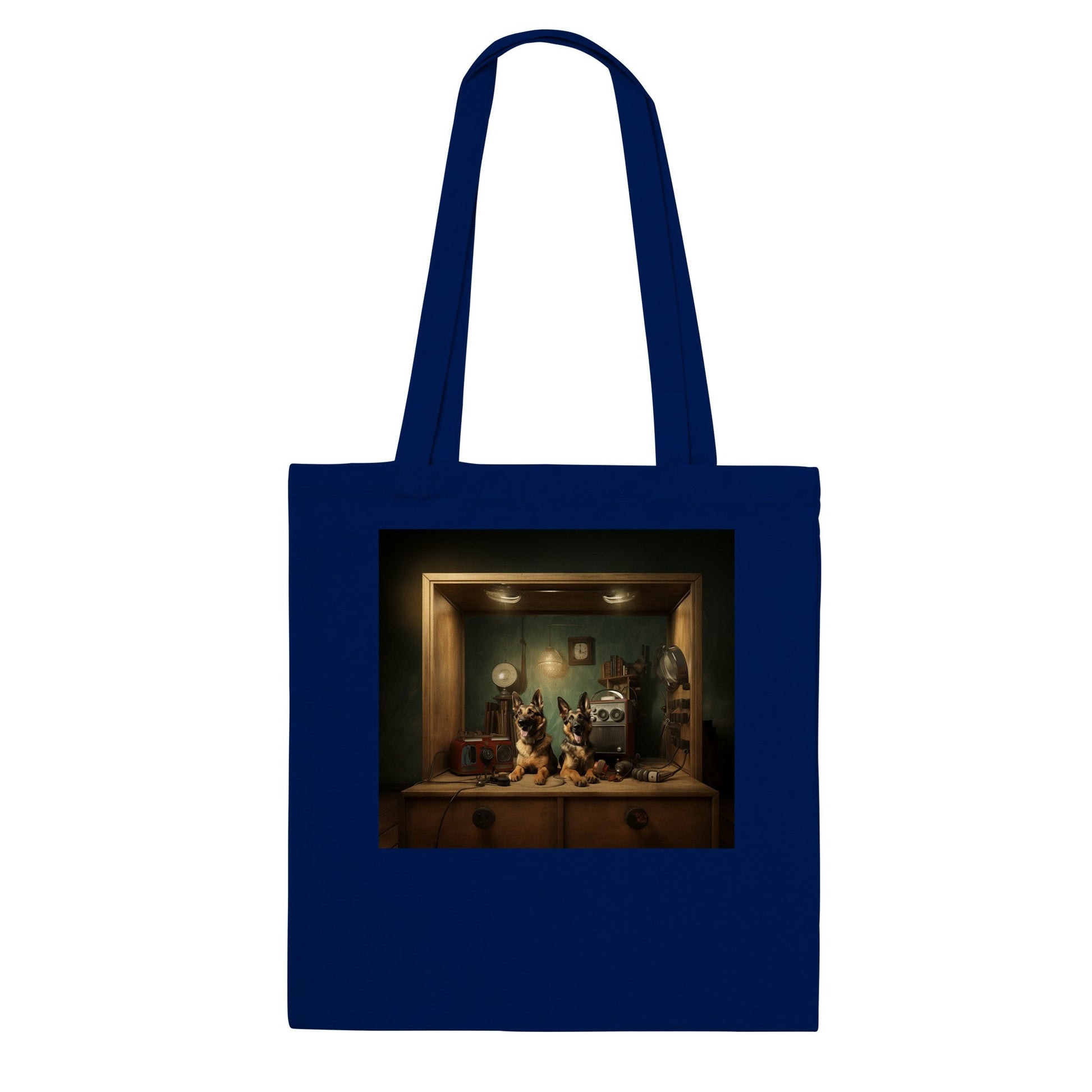 Cotton Tote Bag with German Shepherd dog design - Hobbster