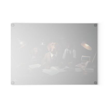 Custom design Glass Cutting Board featuring Vizsla dogs - Hobbster