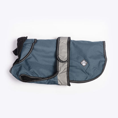 Danish Design 2 - in - 1 Four Seasons Dog Coat Blue (75cm) Extra Large - Hobbster