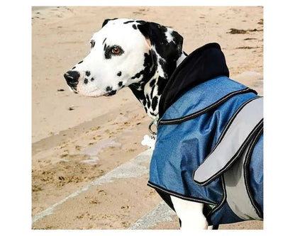 Danish Design 2 - in - 1 Four Seasons Dog Coat Blue (75cm) Extra Large - Hobbster