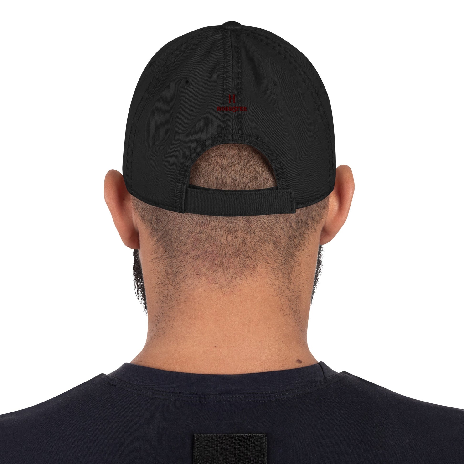 Distressed baseball Cap featuring Embroidered Boxer Logo - Hobbster