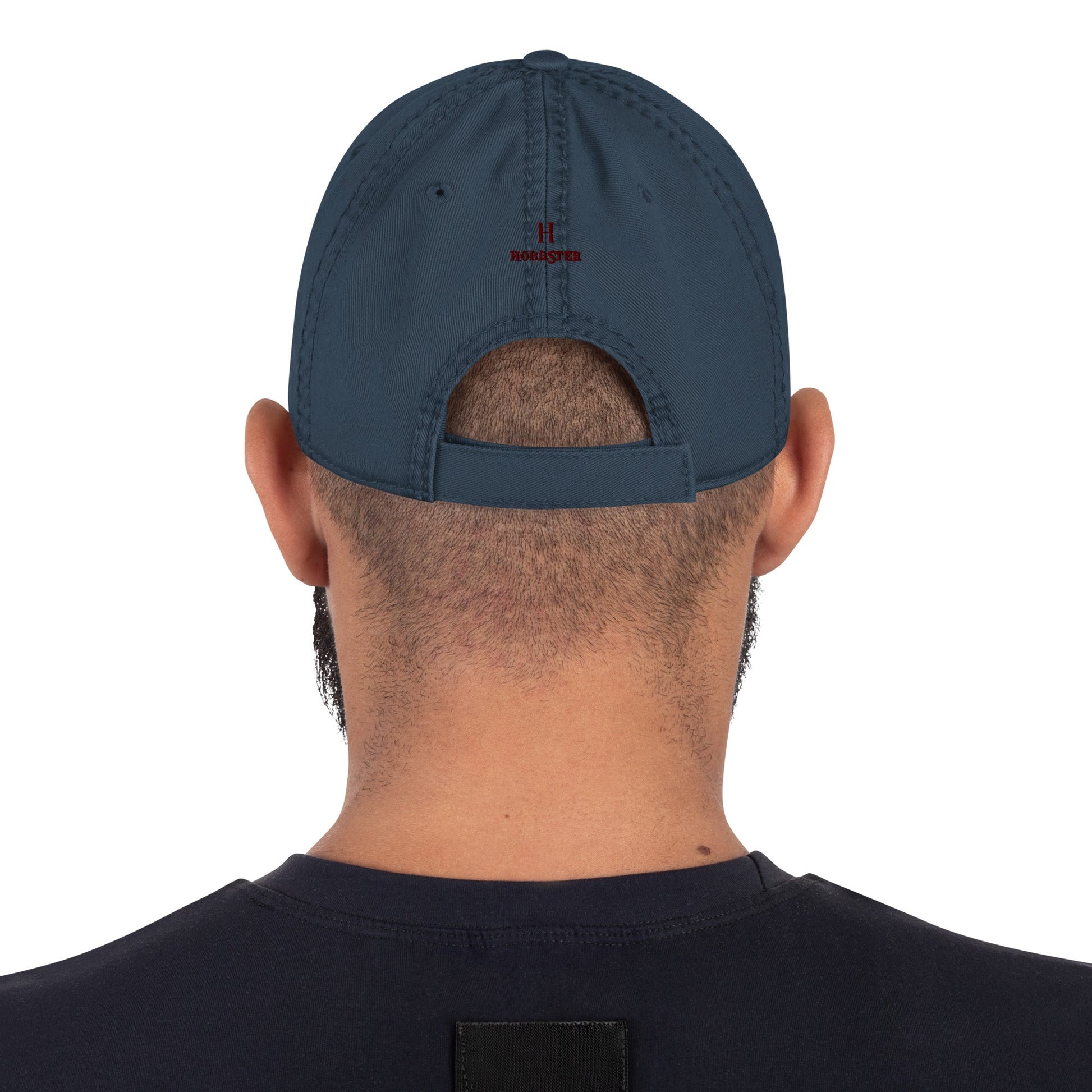 Distressed baseball Cap featuring Embroidered Boxer Logo - Hobbster