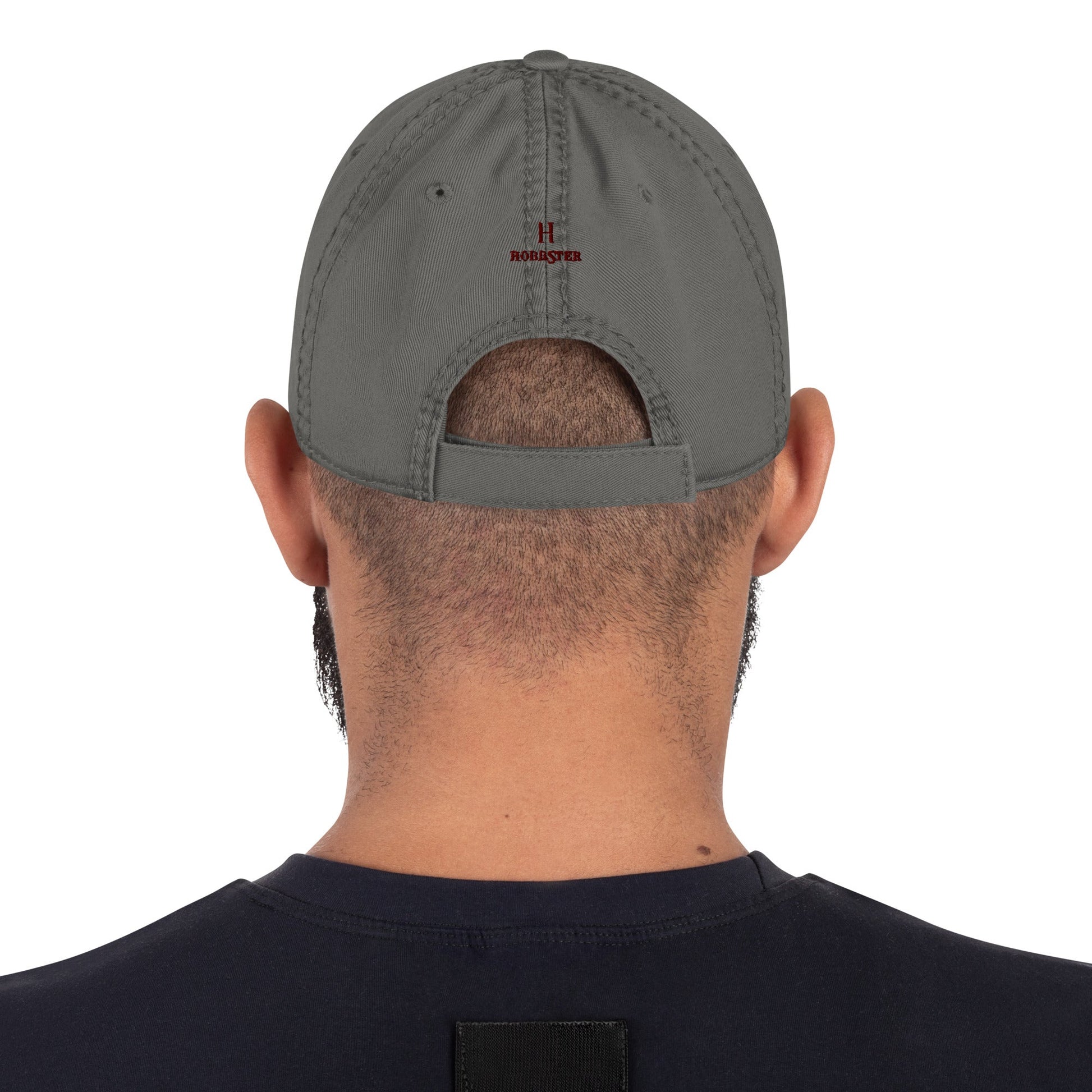 Distressed baseball Cap featuring Embroidered Boxer Logo - Hobbster