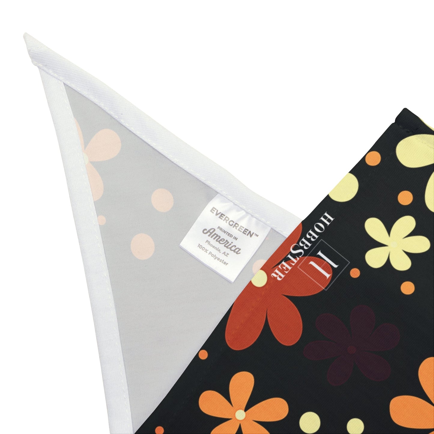Dog Bandana featuring unique multicolour boho flower design - Hobbster