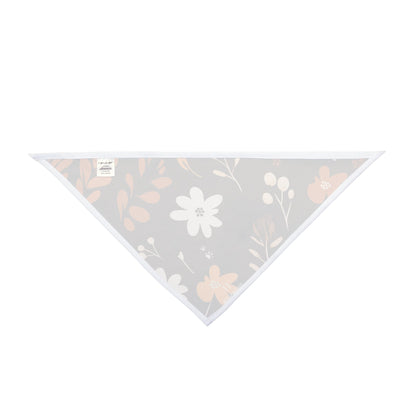 Dog Bandana featuring unique multicolour boho plants design - Hobbster
