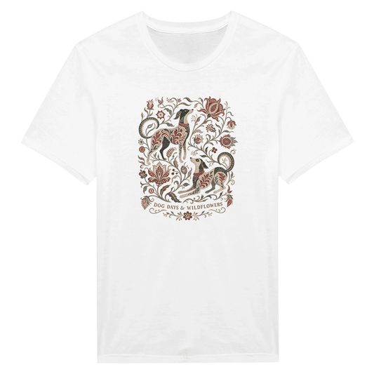 Dog Days & Wildflowers Men's Cotton T-shirt - Hobbster