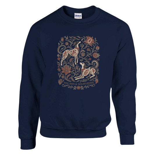 Dog Days & Wildflowers Women's Crewneck Sweatshirt - Hobbster