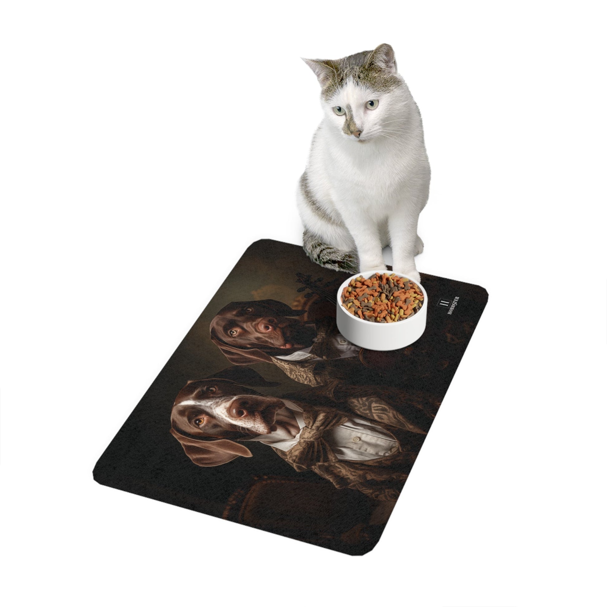 Dog Food Mat with custom German Short Haired Pointer design - Hobbster