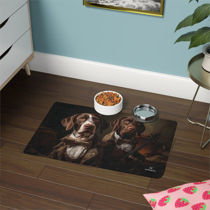 Dog Food Mat with custom German Short Haired Pointer design - Hobbster