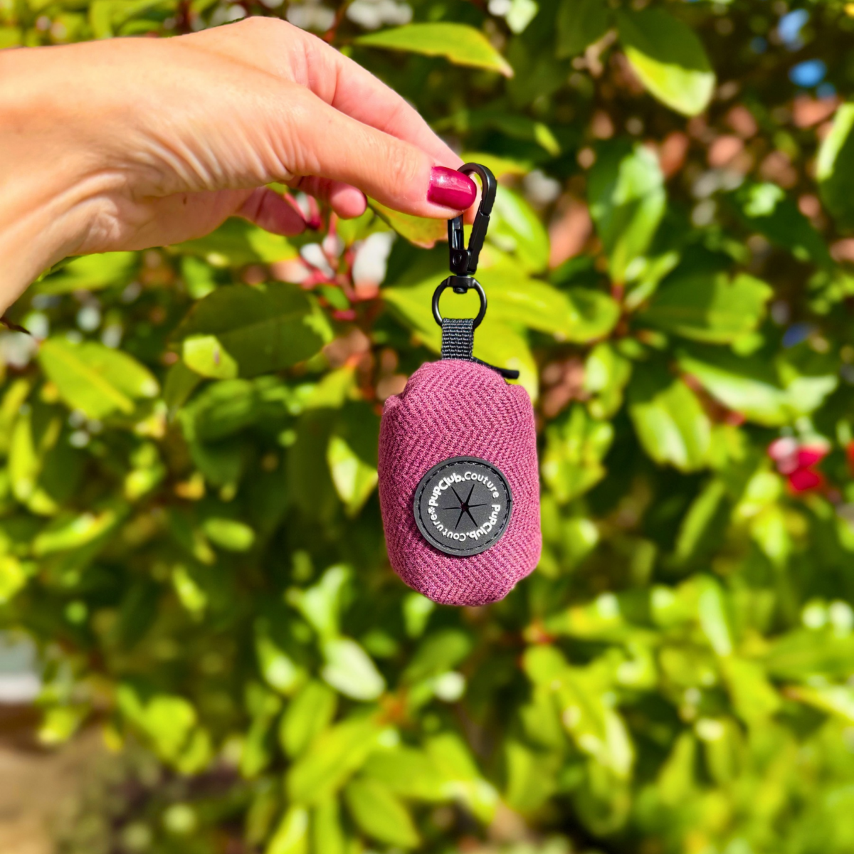 Poo Bag Holder - Berry Tweed - Hobbster