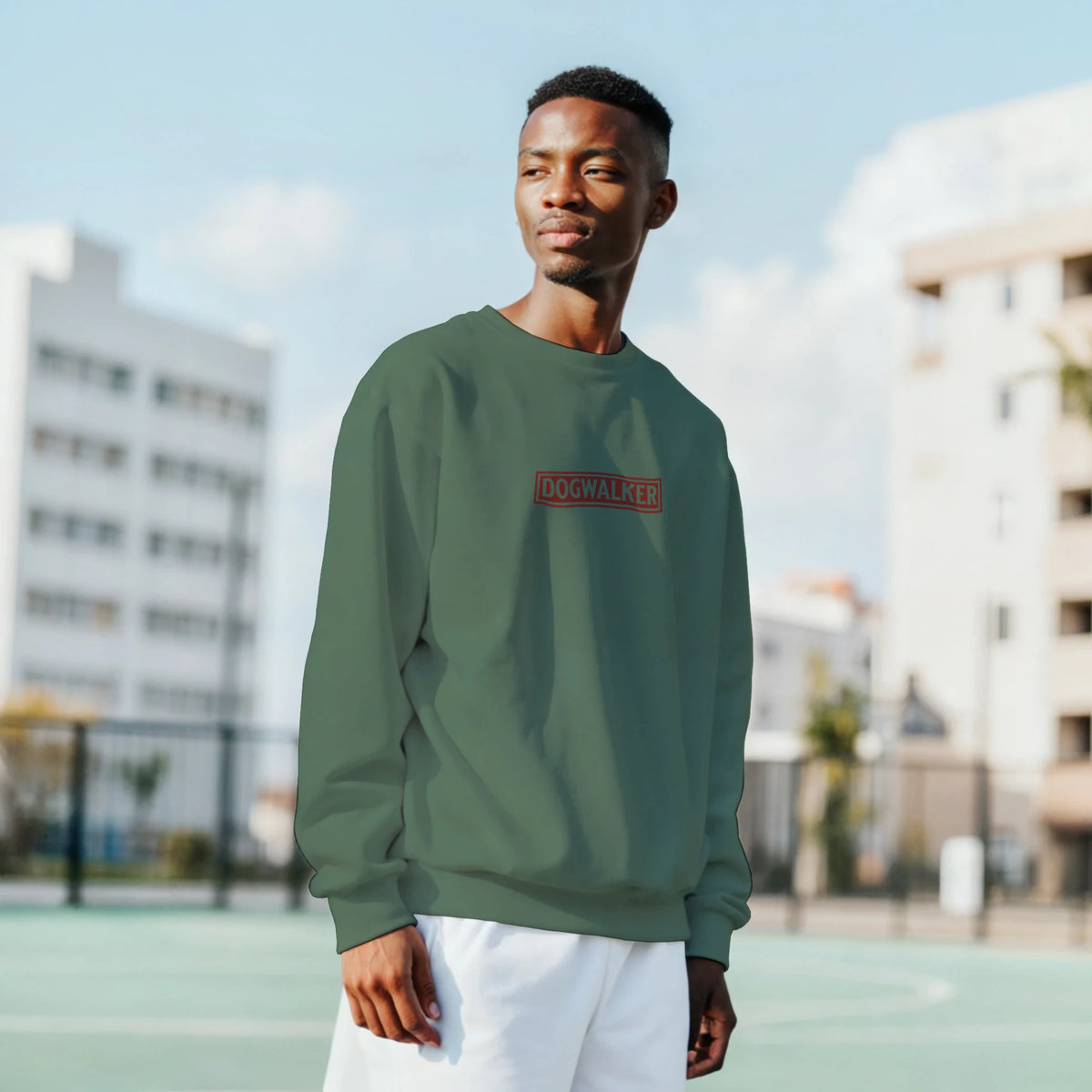 Dogwalker Men's Crewneck Sweatshirt - Hobbster