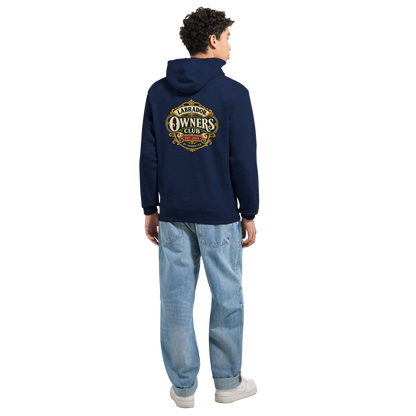 Labrador Owners Club men's zip hoodie in Navy