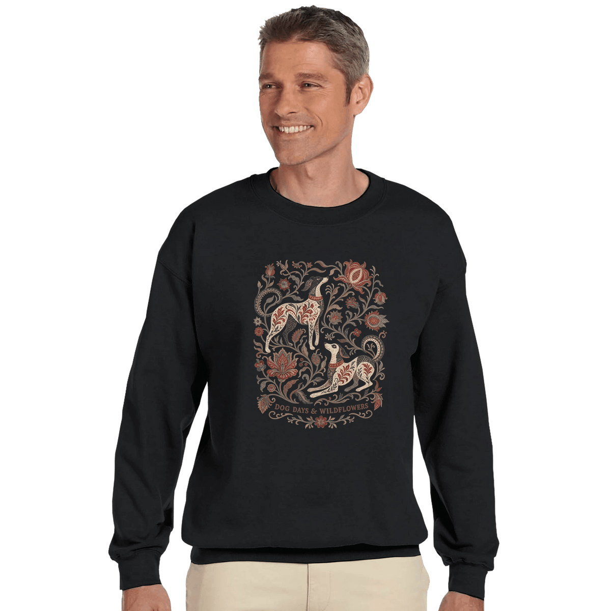 Men's Classic Unisex Crewneck Sweatshirt |Digs & Botanicals - Hobbster