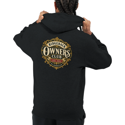 Rhodesian Ridgeback Owners Club men's zip hoodie in Black