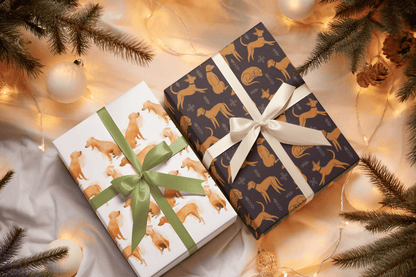 Gift Wrapping Paper Sheets with Multiple Rhodesian Ridgeback Design - Hobbster
