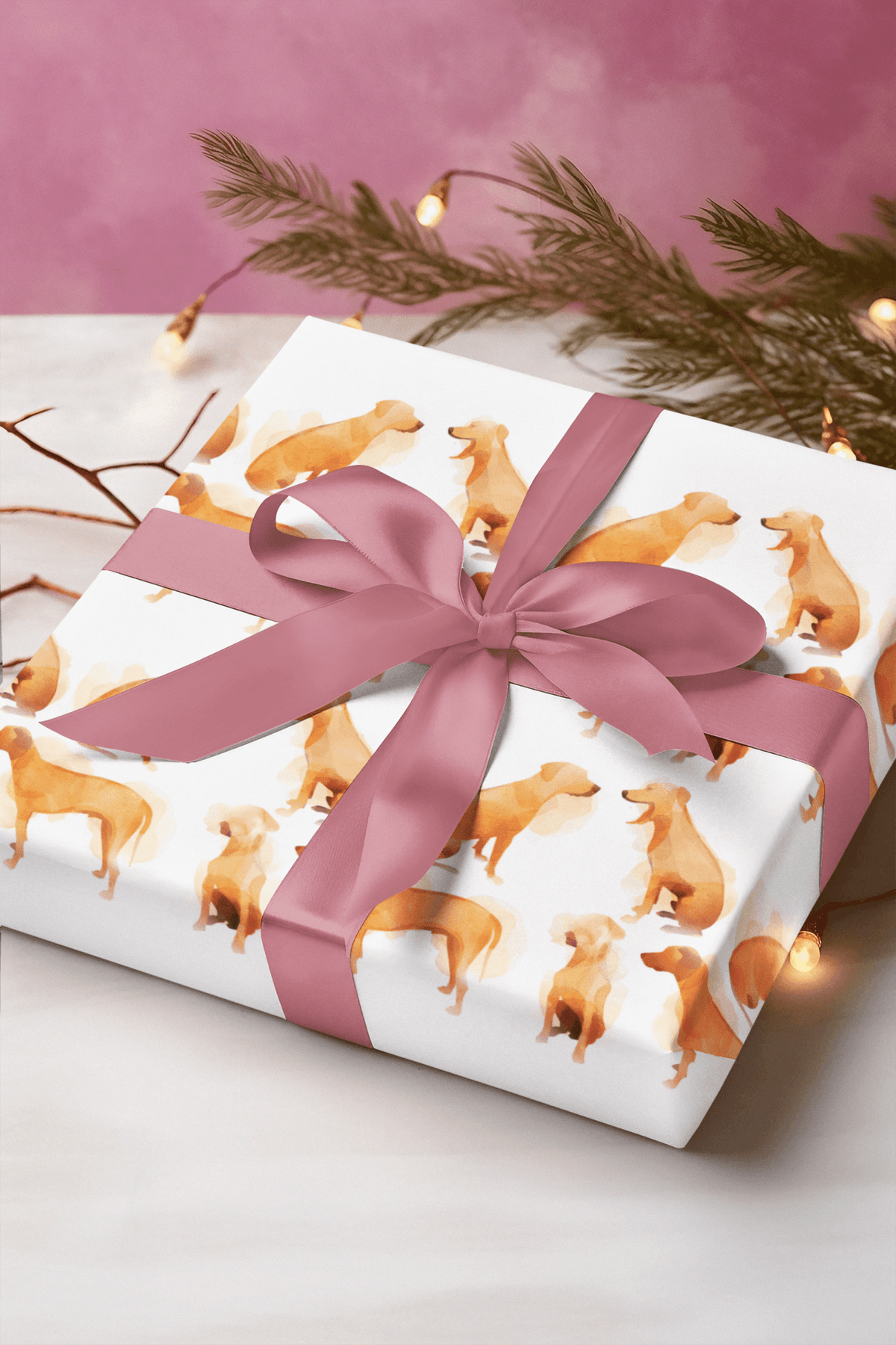 Gift Wrapping Paper Sheets with Multiple Rhodesian Ridgeback Design - Hobbster