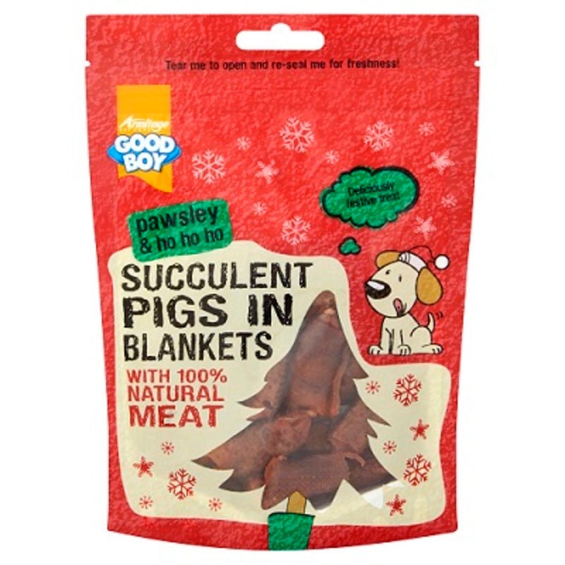 Good Boy Xmas Pigs in Blanket [80g x 10] - Hobbster