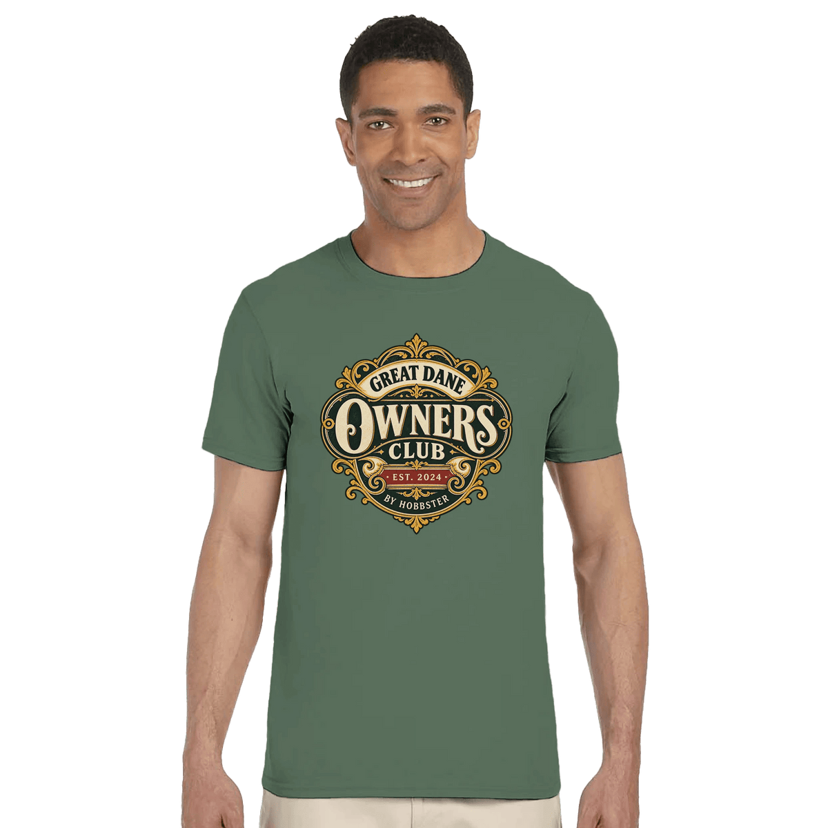 Great Dane Owners Club Men's T-shirt - Hobbster