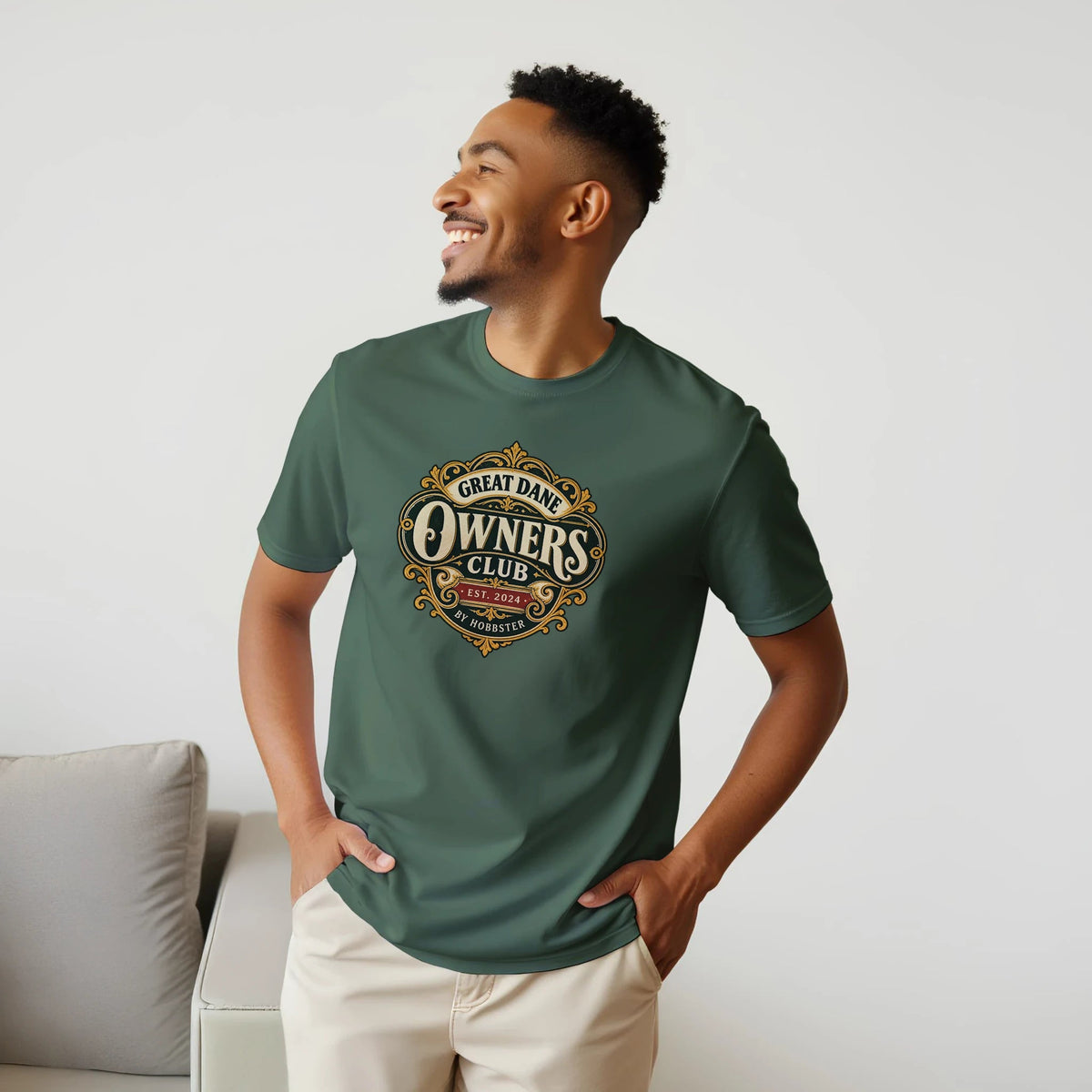 Great Dane Owners Club Men's T-shirt - Hobbster
