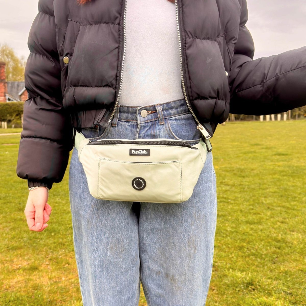 Dog Walking Bum Bag - Sage Green - Hobbster