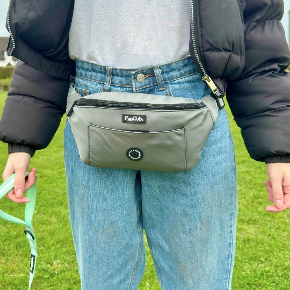 Dog Walking Bum Bag - Grey - Hobbster