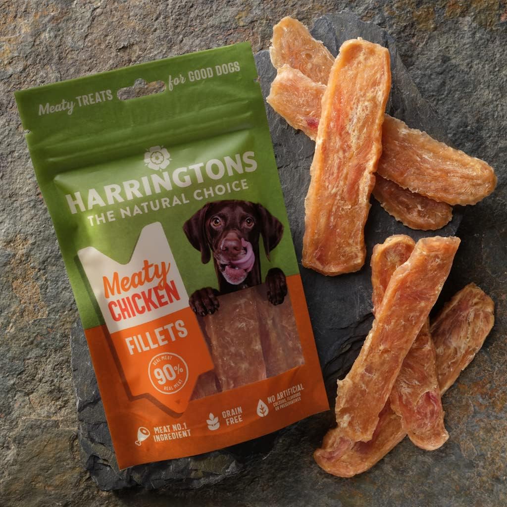 Harringtons Natural Choice Meaty Chicken Fillets Treats [8x70g] - Hobbster