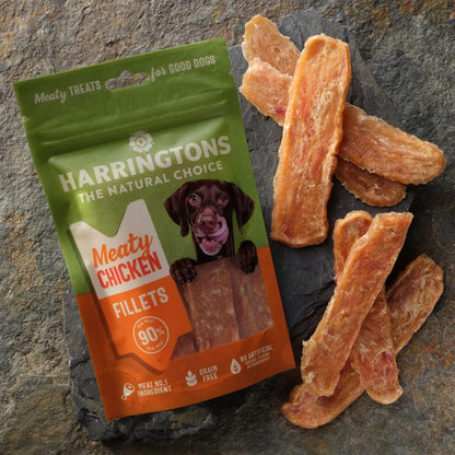 Harringtons Natural Choice Meaty Chicken Fillets Treats [8x70g] - Hobbster