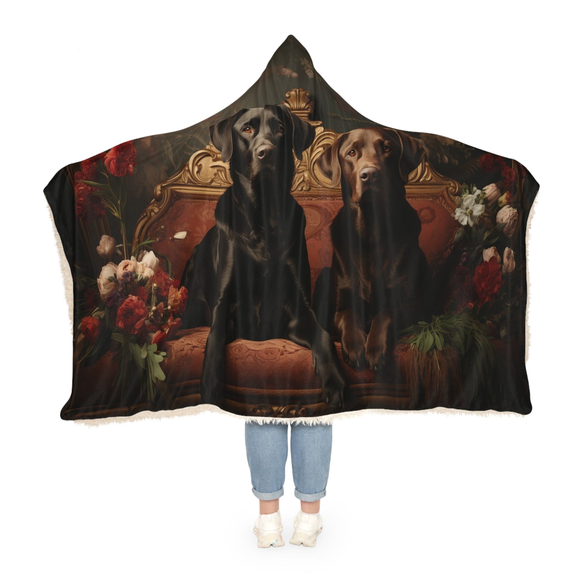 Hooded Blanket - Labrador Design - Hobbster