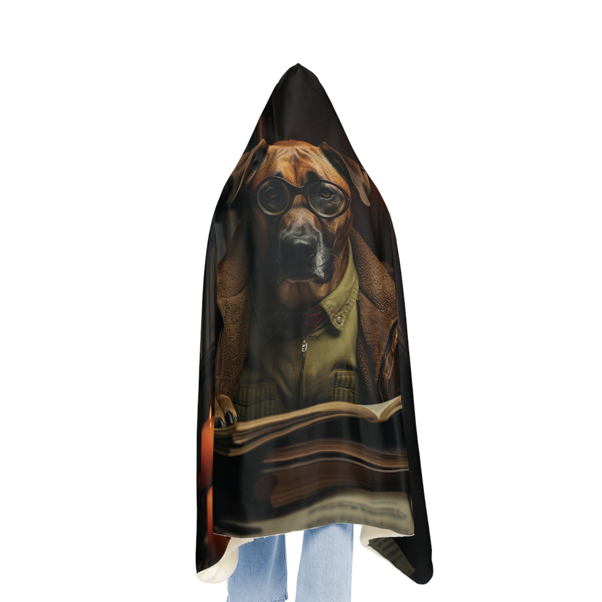 Hooded Blanket - Rhodesian Ridgeback Design - Hobbster