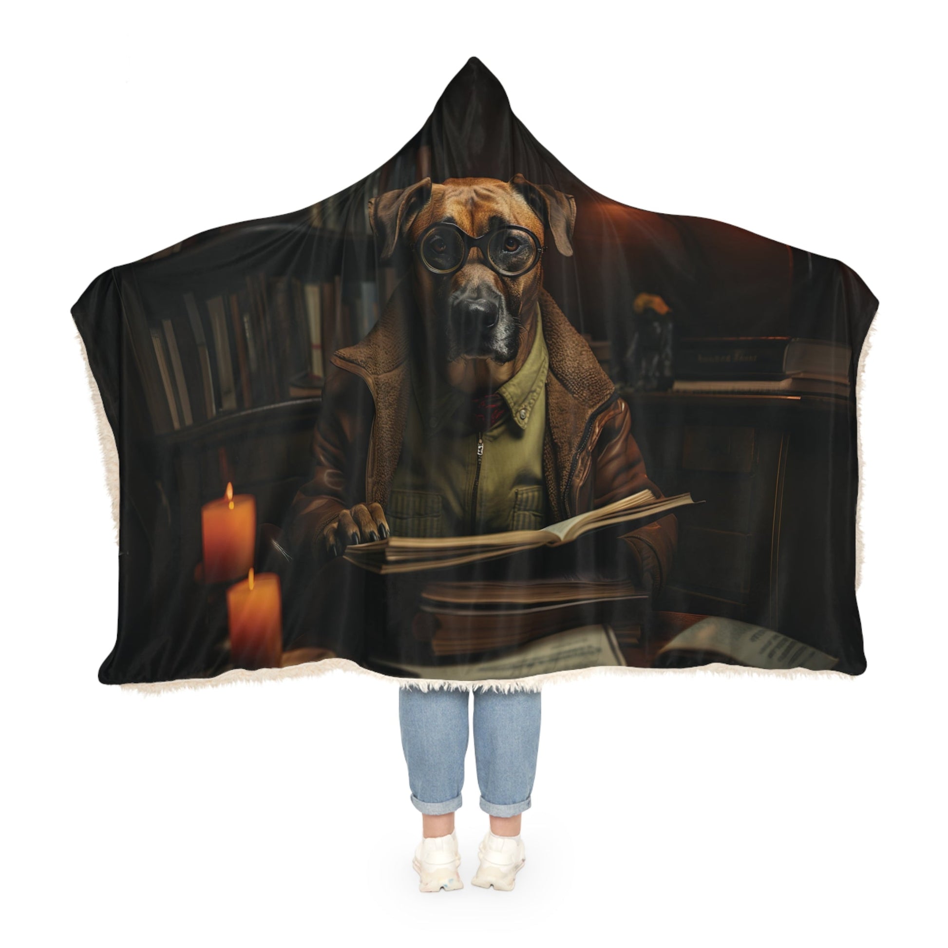 Hooded Blanket - Rhodesian Ridgeback Design - Hobbster