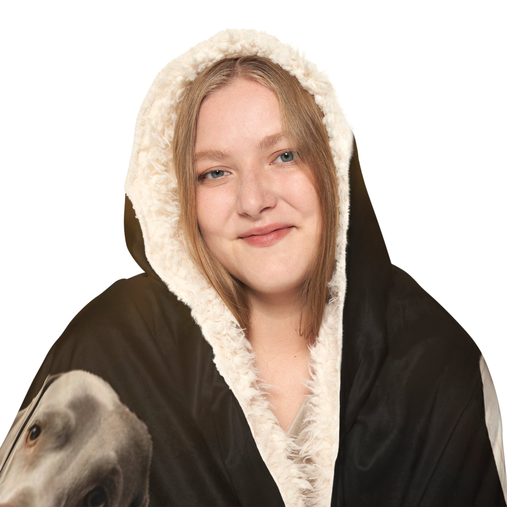 Hooded Blanket - Weimaraner Design - Hobbster