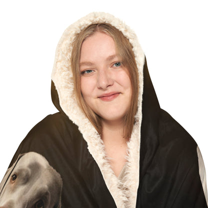 Hooded Blanket - Weimaraner Design - Hobbster