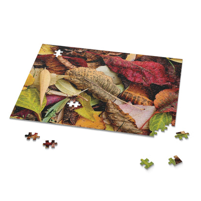 Inspired by Nature Autumn Leaves Jigsaw (120, 252, 500-Piece) - Hobbster