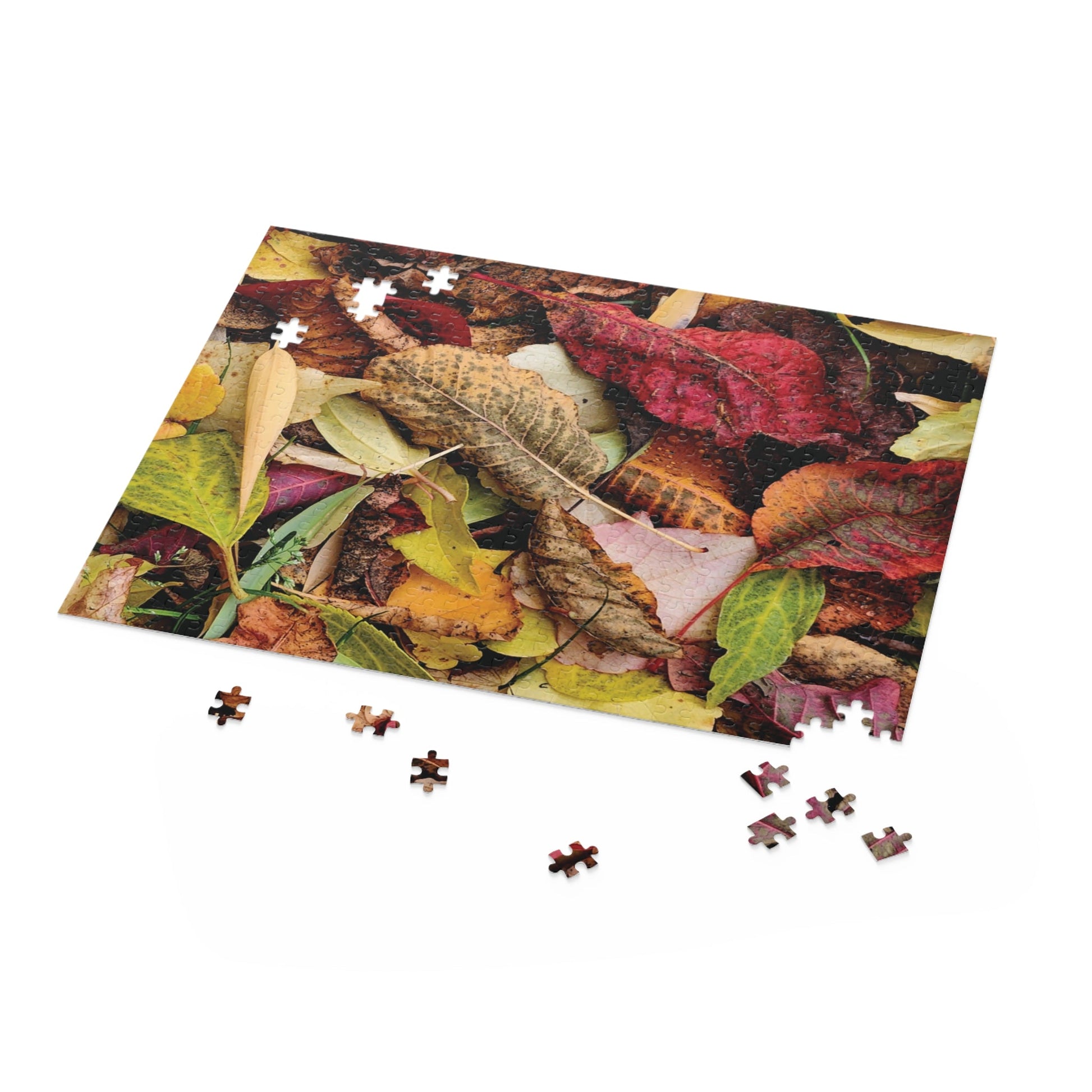 Inspired by Nature Autumn Leaves Jigsaw (120, 252, 500-Piece) - Hobbster