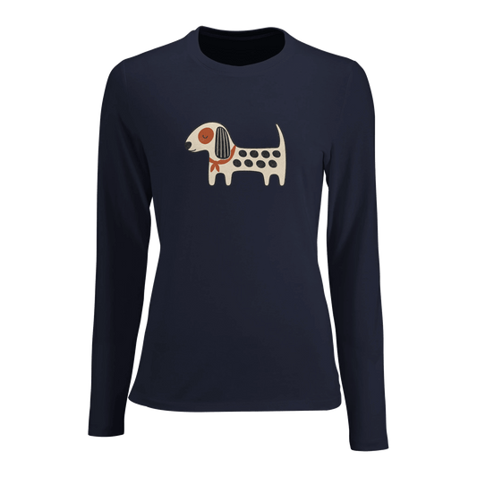 Kawaii Dog Women's Long Sleeve T-shirt - Hobbster