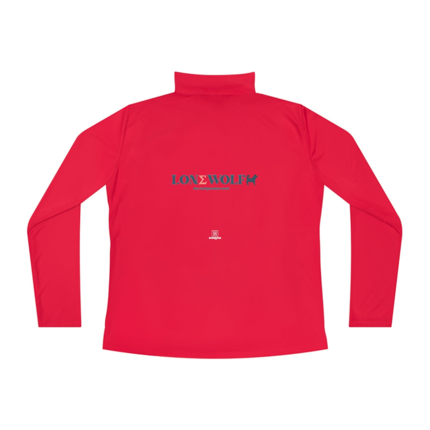 Ladies Quarter-Zip Lone Wolf Sports Pullover - Hobbster