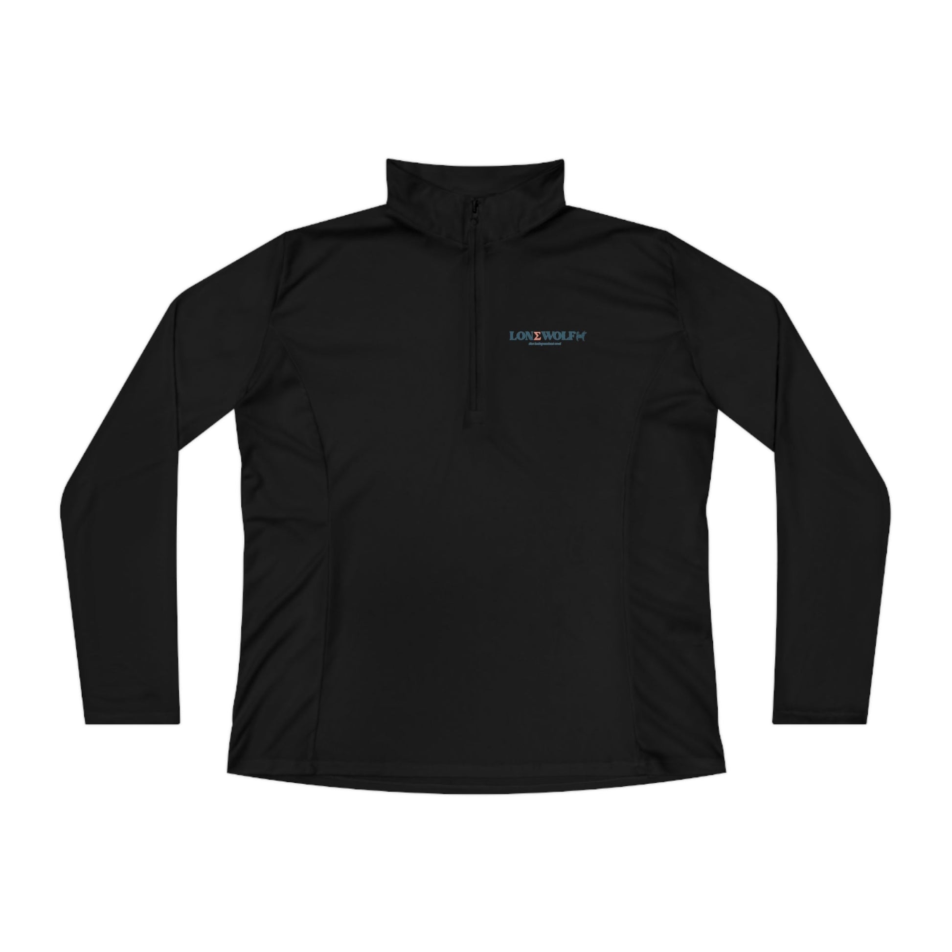 Ladies Quarter-Zip Lone Wolf Sports Pullover - Hobbster