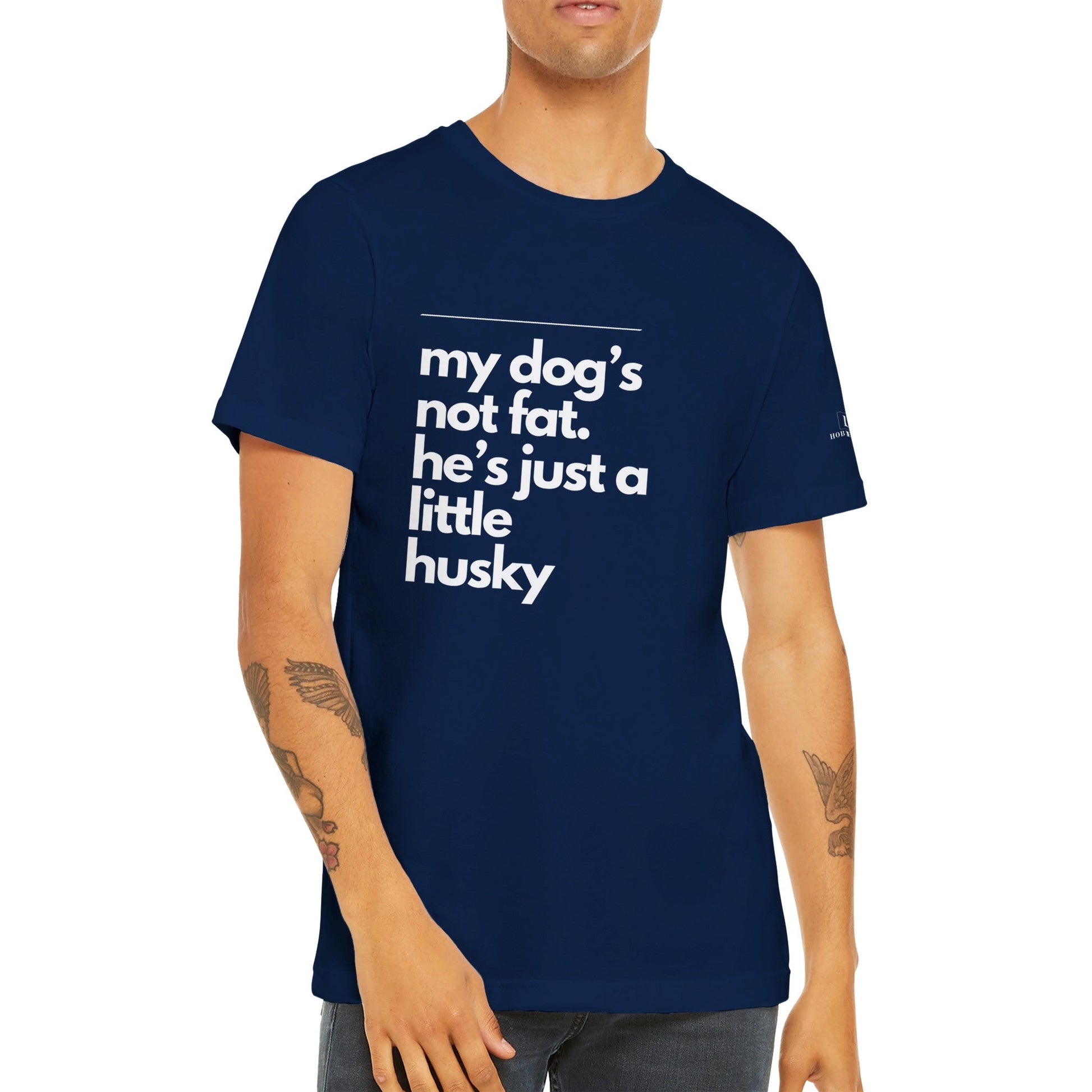 Little Husky Men's Crewneck T-shirt - Hobbster