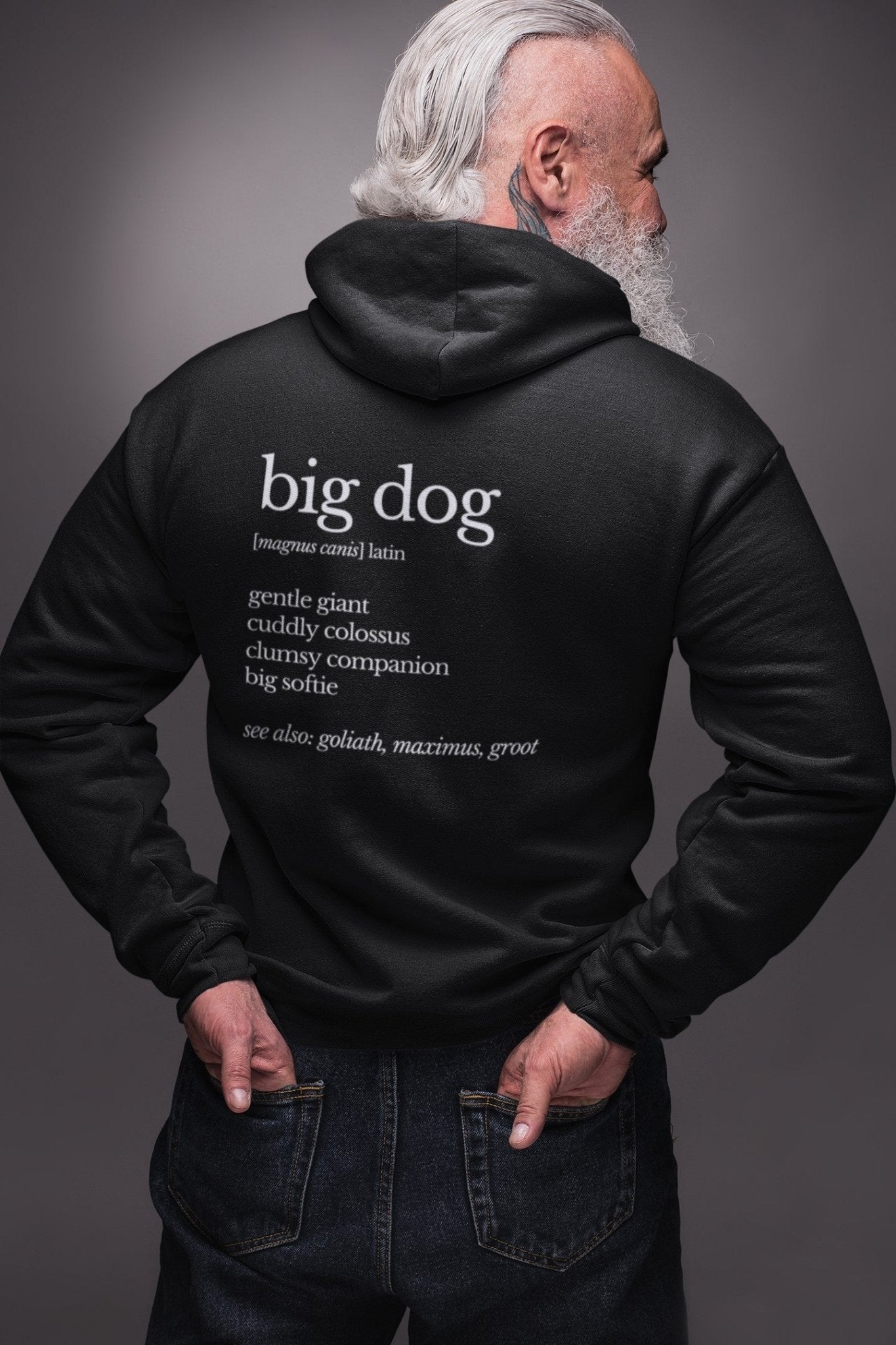 Men's Big Dog Premium Pullover Hoodie - Hobbster