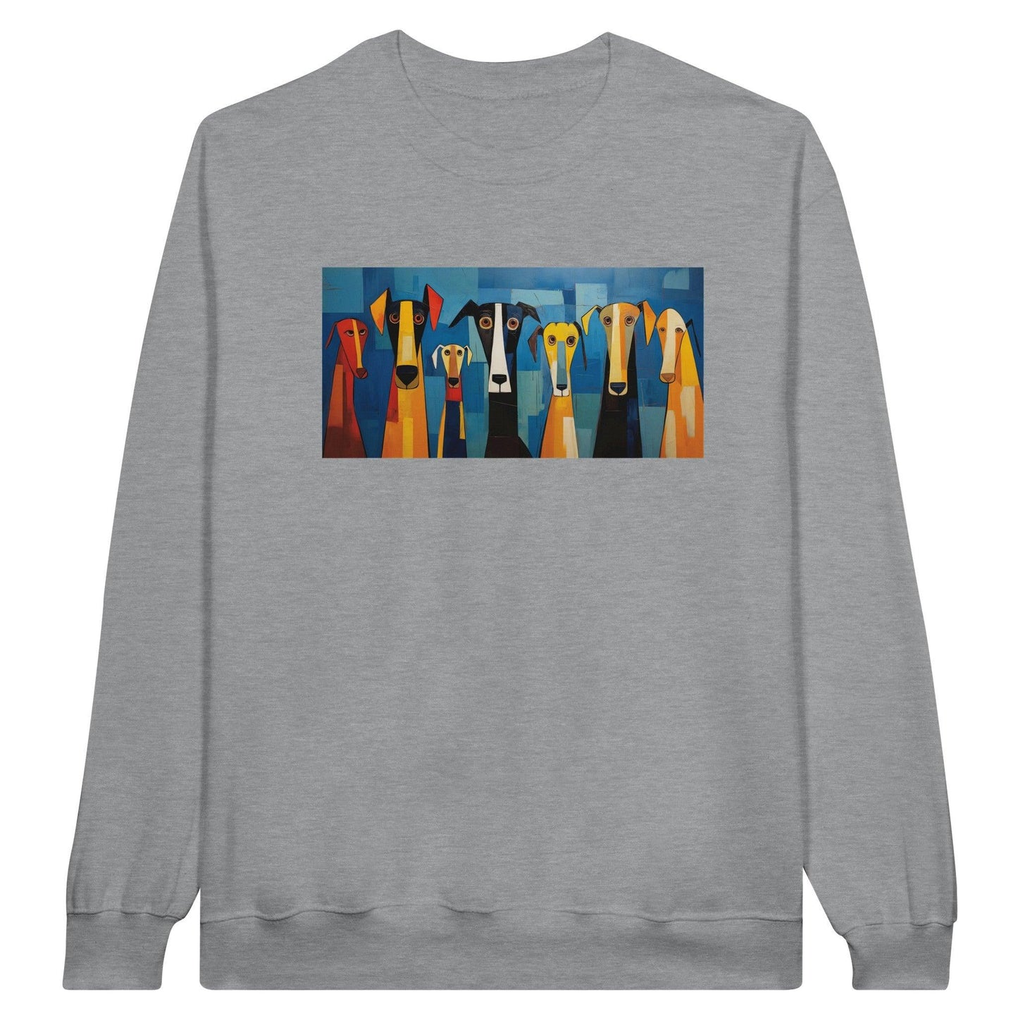 Men's Classic Crewneck Sweatshirt Featuring The Original Dog Pack - Hobbster