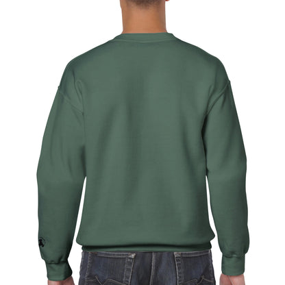 Men's Classic Crewneck Sweatshirt with Embroidered Doberman Logo - Hobbster
